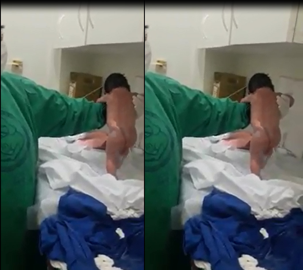 This Video Of Baby Walking Immediately After Being Born